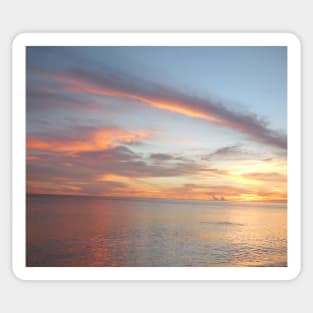 Pastel Gulf Coast Sunset Photo Sticker